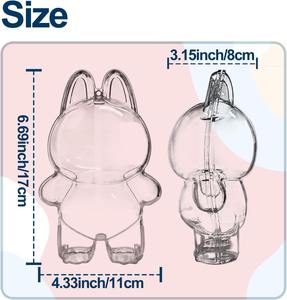 Прозрачный защитный акриловый футляр для хранения фигурок, подставка, прозрачный кейс для коллекционных фигурок, защитный чехол из ПВХ, подарочная сумка - Product Image 2