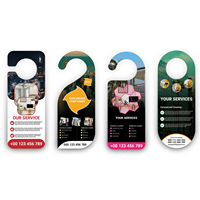 Service d'impression personnalisé de prospectus publicitaires pour porte-hangings, et d'enseignes promotionnelles « Ne pas déranger » pour boutons de porte de voitures, hôtels et services d'entretien ménager