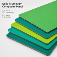 Panneau composite résistant aux UV, ignifuge, couleur unie, 3 mm, 4 mm, 5 mm, revêtement mural Alucobond, panneau composite en aluminium ACP ACM