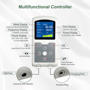 Lámpara de Fotobiomodulación, Neurofeedback, Casco de <span class=keywords><strong>Terapia</strong></span> de 1070 nm, Dispositivo Cerebral para Trastornos Ocupacionales, Parkinson, Pediátrico, para Alzheimer y Autismo - Product Image 5