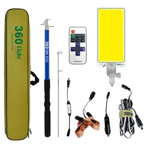 Conpex 2024 New Arrival Telescopic Rod Portable Light Led Camping Light With Powerbank For Outdoor