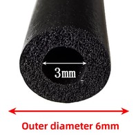 Tube rond creux en mousse de caoutchouc EPDM noir, personnalisable, amortisseur de chocs, joint d'étanchéité perforé, joint torique, isolation phonique en éponge