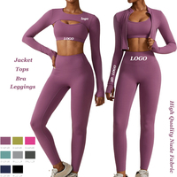 Ensembles de yoga avec logo personnalisé vêtements d'entraînement vêtements de sport vêtements d'athlétisme pour femmes vêtements de yoga et fitness ensembles de fitness pour adultes