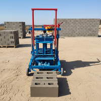Máquina para Fabricar Bloques de Hormigón y Ladrillos de Cemento Huecos, la Más Vendida en África, con Motor Diésel