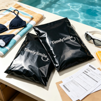 Individuell Bedruckte Einfache Versandtaschen 500er Pack Verpackung Kurier 4x6 Beutel 50 cm x 18 cm Mattierte Poly-Versandtaschen 10x13
