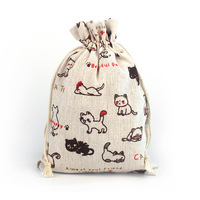 Sac à main en coton toile de jute avec logo personnalisé Bijouterie Cadeau avec cordon de serrage Couches pour bébé Chaussures Poussière organique avec cordon de serrage