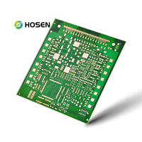 Placa de Desarrollo Electrónico HOSEN FR4 de 10 Capas, PCB de Cobre de 3oz, Prototipo con Máscara de Soldadura Verde y Acabado Dorado