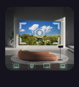 Lumen cao 580ANSI chiếu Android 9.0 1 + 8G Wifi 5g Hệ thống di động thông minh LCD rạp hát tại nhà Mini 4K Máy chiếu Video - Product Image 5