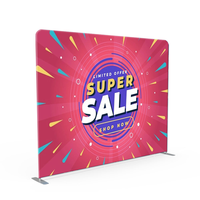 Tongjie Fashion Aluminium Frame Pop Up Banner Display Wall Support Design Customized Cocok untuk Aktivitas dan Pertunjukan Luar Ruangan