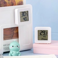 Termometer Higrometer Digital Elektronik Langsung dari Pabrik, Mini untuk Hewan Peliharaan, Mobil, Akuarium, Penggunaan Rumah Tangga Cerdas