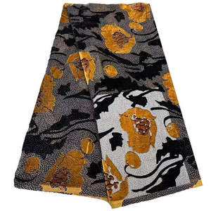 나일론 및 비스코스 150gsm 경량 부드러운 의류 천 맞춤 원단 인쇄 벨벳 번 아웃 원단 드레스 용 - Product Image 4