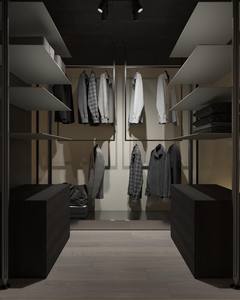 YK costruito nello specchio d'angolo porta a battente <span class=keywords><strong>abbigliamento</strong></span> Ardrobe armadio camera da letto mobili con isola - Product Image 3