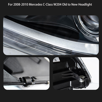 Phares LED modifiés pour Mercedes-Benz Classe C W204 2011-2014, phares LED DRL, clignotants, feux de route 12V