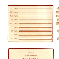 AOLIDE Plaque flexographique photopolymère 3.94mm Plaque d'impression flexographique