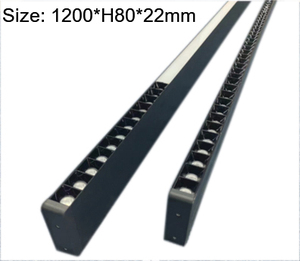 Luminaire linéaire LED 1200*22*80mm 32W, éclairage combiné <span class=keywords><strong>spot</strong></span> et flood, entièrement en aluminium, <span class=keywords><strong>suspendu</strong></span>, pour bureau. - Product Image 4