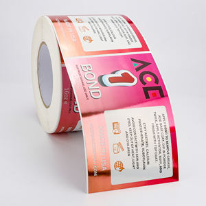 Etiquetas Adhesivas Personalizadas con Logotipo en Rollo de Papel Metálico, Impresas en Vinilo Impermeable, para Empaquetado de Productos de Belleza y Salones de Uñas - Product Image 6