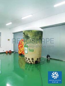 Kustomisasi penuh cangkir teh susu tiup raksasa promosi merek botol iklan tiup kustom besar - Product Image 2