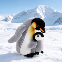 Nouvelle conception de peluche pinguin mère et fils, jouet en peluche réaliste d'animal marin, peluche personnalisée