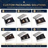 Kemasan hadiah kaku ramah lingkungan kustom dengan kotak penutup atas dan bawah dan cap panas Film Matte untuk hadiah
