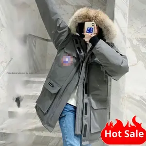 Veste <span class=keywords><strong>Blazer</strong></span> de Travail d'Expédition Style Ancien Big Goose 08 Version Haute, Épaisse, Chaude, Anti-Froid, Mi-Longue, Motif 3D pour Femmes - Product Image 3