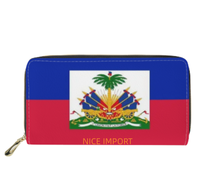 Dompet Panjang Kulit Bermotif Bendera Guam Dengan Kapasitas Besar, Dompet Kulit Cocok untuk Wanita, Perjalanan, dan Penggunaan Sehari-hari