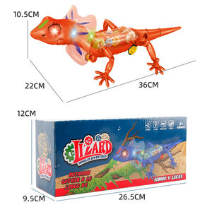 Jouet Reptile Transparent à Piles pour Enfants, Lézard Électrique Marchant avec Rotation d'Engrenages, Musique et Lumière, pour Enfants de 3 à 5 Ans - Product Image 4