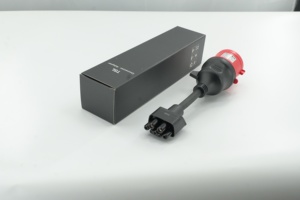 อะแดปเตอร์สีแดงสำหรับชาร์จรถยนต์ไฟฟ้า <span class=keywords><strong>Tesla</strong></span> Model S,3,X,<span class=keywords><strong>Y</strong></span> Gen 2 รุ่น Universal Mobile Connector 32A พร้อมหัวต่อ 5 ขาแบบ CEE สีแดง - Product Image 2