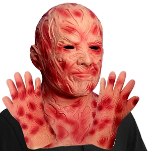 <span class=keywords><strong>Masque</strong></span> Lumineux Freddy Pu, Couvre-tête Horreur, Accessoire Effrayant pour Fête d'Halloween, Masques Roi des Fantômes - Product Image 2