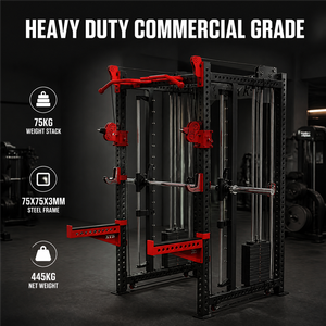 Máquina Multigimnasio de Ocho Postes de Alta Resistencia, Venta al por Mayor Directa de Fábrica, 3 en 1, con Carga de Discos, Smith y Rack de Sentadillas, para Fitness Comercial - Product Image 1