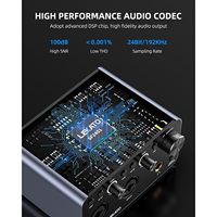 Interfaz de Audio USB LEKATO de 24 bits/192 kHz con Alimentación Phantom XLR de 48 V, Instalación Externa para Grabación en Teléfonos Inteligentes y Computadoras