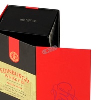 Caja de Regalo Plegable de Lujo para Whisky, Hecha a Medida, con Cierre Magnético, Grabado, Laminado Mate y Recubrimiento UV