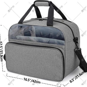 Yarn Tote Bag Gray Rectangular Transparent <b>Storage</b> For <b>Knitting</b> Supplies Craft Organization - Product Image 4