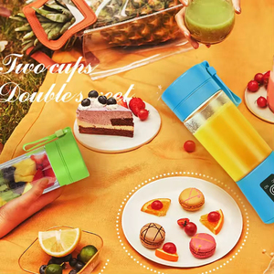 Portable 400ml Juice Blender Smoothie Mixer Type <b>C</b> Rechargeable Mini Blender Portable Tragbarer Mixer Handheld Juicer Cup - Product Image 6