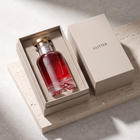 Boîte cadeau rigide personnalisée avec couvercle et base pour flacon de parfum cylindrique et rectangulaire en verre, insert en mousse EVA avec logo personnalisé, OEM