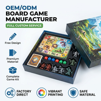 Ensemble de jeu de société personnalisé professionnel avec cartes de jeu, plateau pliable, jetons, dés, écologique, durable, service personnalisé tout-en-un