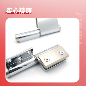 Hydraulic Hinge 304 Stainless Steel Soft Closing <b>Mirror</b> Light <b>Door</b> Window Hinge 180 Degrees 4 Hole Pair - Product Image 5
