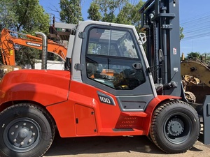Chariot élévateur diesel contrepoids d'occasion 1000 kg avec poste de conduite, mât à deux étages et moteur Cummins pour manutention intérieure - Product Image 5