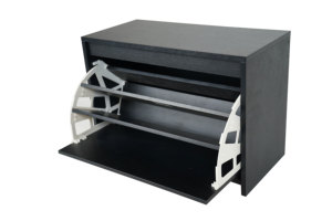 Meuble à <span class=keywords><strong>chaussures</strong></span> pliable, <span class=keywords><strong>console</strong></span> <span class=keywords><strong>d</strong></span>'<span class=keywords><strong>entrée</strong></span> pliable, banc de <span class=keywords><strong>rangement</strong></span> <span class=keywords><strong>avec</strong></span> étagère pour <span class=keywords><strong>entrée</strong></span> et chambre - Product Image 3