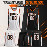 Paquete de Uniforme de Baloncesto Personalizado de 3 Piezas, Camisetas y Pantalones Cortos para el Equipo Local y Visitante, Nombre y Número Personalizados, Proveedor para Clubes