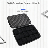 Sac de rangement rigide en EVA pour 15 montres, étui de voyage portable et durable avec fermeture éclair pour la famille, vente en gros