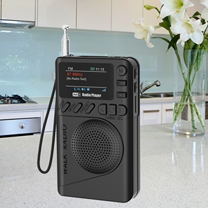 Walk <strong>Radio</strong> Fm <strong>Rechargeable</strong> <strong>Dab</strong> Receiver LCD Display Portable <strong>DAB</strong> <strong>DAB</strong>+FM <strong>Radio</strong> with Time Player &amp; Earphone Jack - Product Image 4