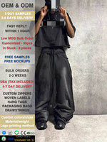 Fabricant de vêtements sur mesure : Pantalon de survêtement pour homme, coupe ample, double taille, épais, imprimé sérigraphié, effet vieilli, coupe évasée