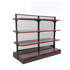 Fábricas Chinas Producen Estantes <span class=keywords><strong>de</strong></span> Supermercado <span class=keywords><strong>de</strong></span> Doble Cara con Logotipos Imprimibles en la Parte Superior. - Product Image 3