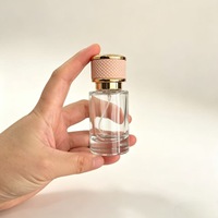 Flacon de parfum de luxe en verre de 30 ml avec bouchon à vis, vaporisateur, flacon vide pour parfum, emballage cosmétique
