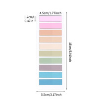 Notes autocollantes transparentes personnalisées, prix d'usine, index en PET auto-adhésif, notes autocollantes colorées avec faible MOQ