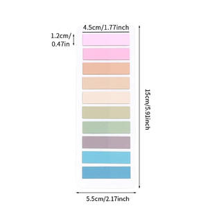 Notas Adhesivas <span class=keywords><strong>Transparentes</strong></span> de Diseño Personalizado, Precio de Fábrica, Autoadhesivas, de PET, Índice, <span class=keywords><strong>Post</strong></span>-it, Coloridas, con MOQ Bajo - Product Image 5