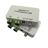 WDM-Récepteur optique GPON FTTH pour télévision, récepteur optique RF à large bande LNB à fibre de petite taille
