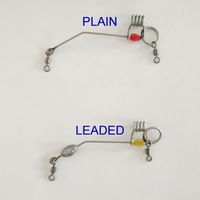 Curseurs d'appâts vivants de pêche personnalisés avec perles lumineuses poids en plomb émerillons de pêche appâts coulissants quille accessoires de pêche lestés