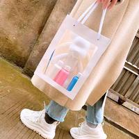 Bolsas de Papel para Manualidades Económicas con Oso Fluido Pintado, 23/33 cm, Bolsas de Regalo de Papel con Ventanas Transparentes para Kit Completo de Oso Fluido