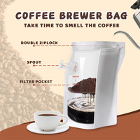 Meilleure qualité 300-400Ml sac filtre à café sac d'infusion de café instantané sac de cafetière
